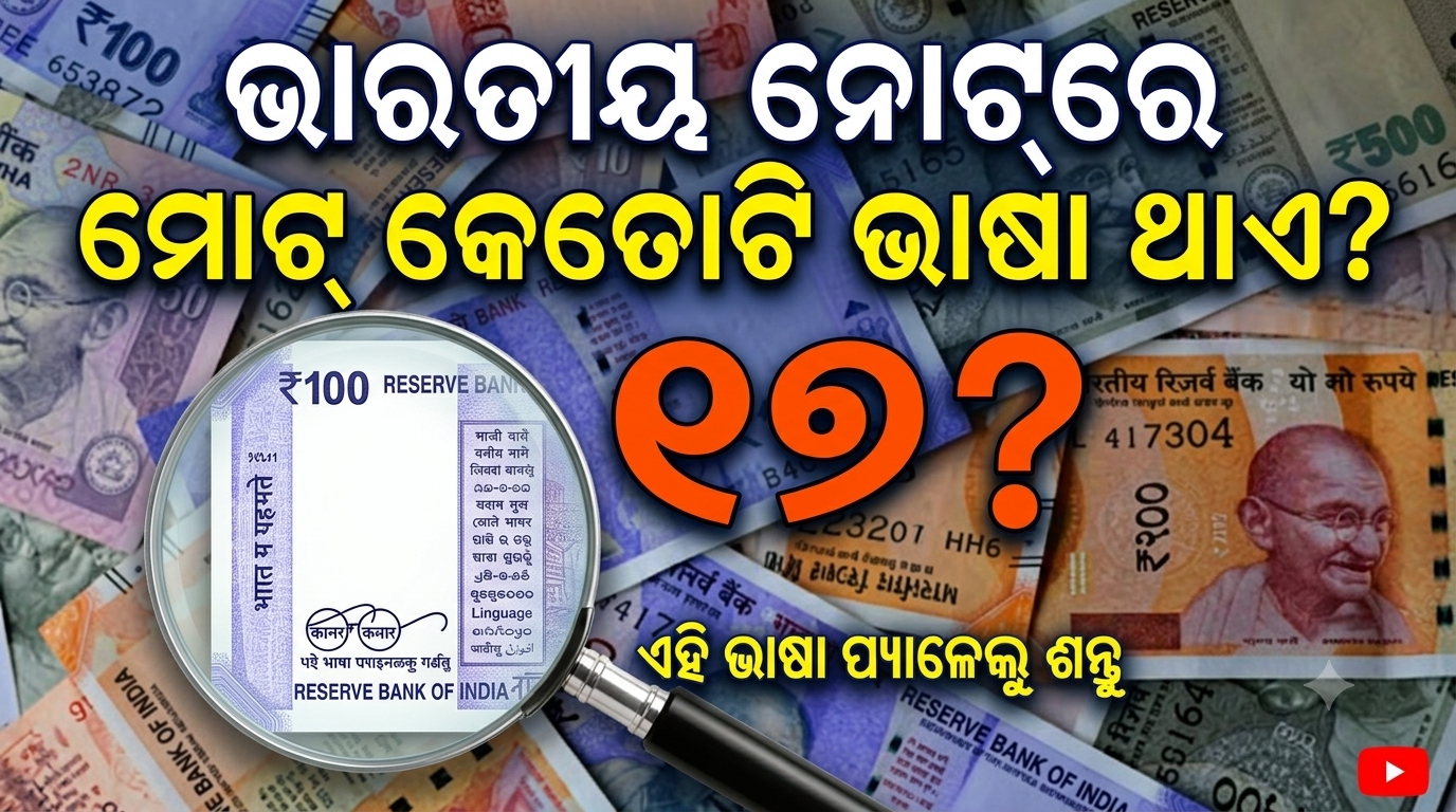 ଭାରତୀୟ ନୋଟ୍‌ରେ କେତୋଟି ଭାଷା ଲେଖାଥାଏ?
