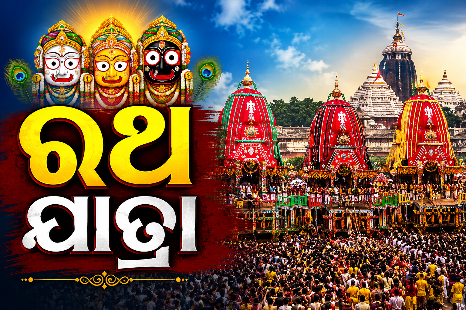 ଶ୍ରୀଜଗନ୍ନାଥଙ୍କ ରଥଯାତ୍ରା: ଭକ୍ତି, ବିଶ୍ୱାସ ଓ ଆଧ୍ୟାତ୍ମିକତାର ଅପୂର୍ବ ମହାପର୍ବ