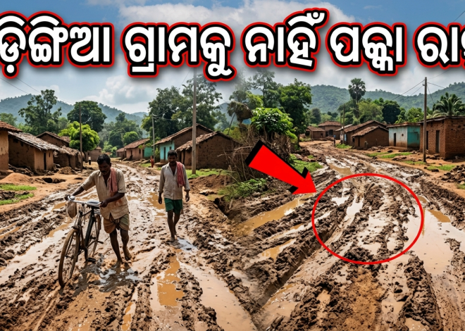 ଜି.ଉଦୟଗିରି: ନାରାରେ ଅଟକିଛି ବିକାଶ, ଗଡ଼ିଙ୍ଗିଆ ଗ୍ରାମକୁ ନାହିଁ ପକ୍କା ରାସ୍ତା