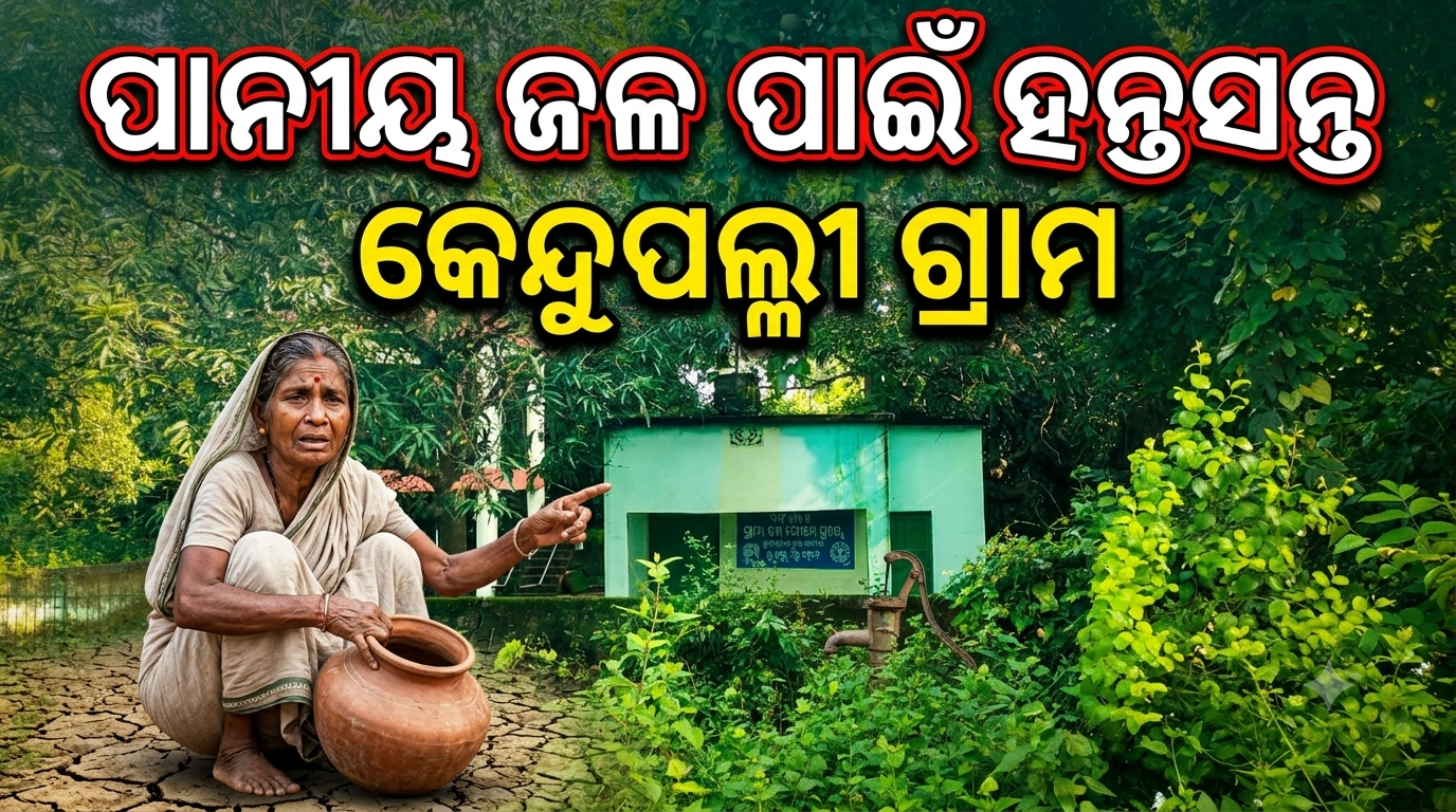 ବର୍ଷାଦିନେ ପାନୀୟ ଜଳ ପାଇଁ ହନ୍ତସନ୍ତ କେନ୍ଦୁପଲ୍ଲୀ ମାଣିବନ୍ଧ ଗ୍ରାମବାସୀ