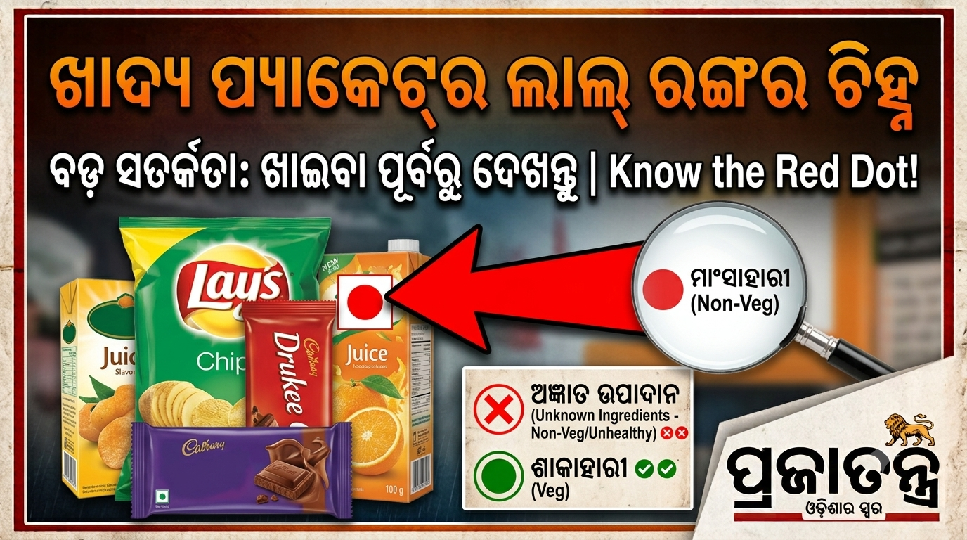 ପ୍ୟାକେଟ୍‌ରେ ଲାଲ୍‌ ଚିହ୍ନ ଦେଖିଲେ ସାବଧାନ! ଜାଣନ୍ତୁ କେଉଁ ଖାଦ୍ୟରେ କେତେ ଲୁଣ, ଚିନି ଓ ଚର୍ବି
