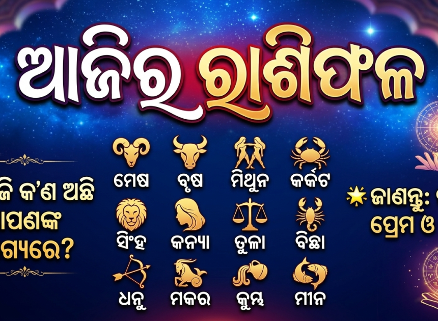 ଆଜିର ରାଶିଫଳ