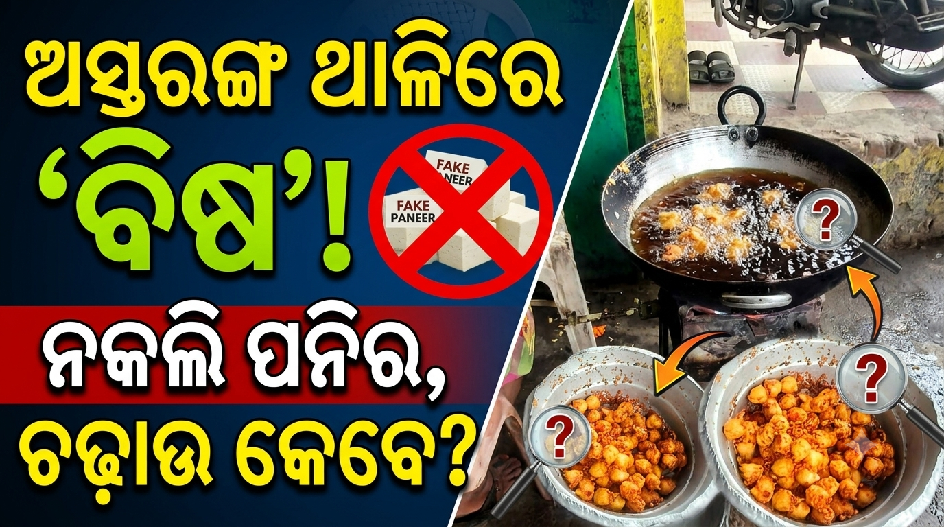 ଅସ୍ତରଙ୍ଗ ଥାଳିରେ ‘ବିଷ’! ନକଲି ପନିରଠୁ ନିମ୍ନମାନର ଖାଦ୍ୟ, ଚଢ଼ାଉକୁ ଅପେକ୍ଷା