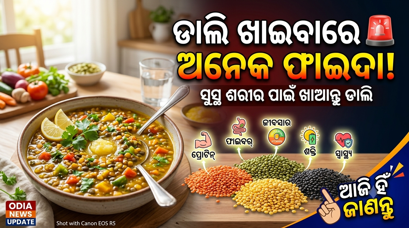ଡାଲି ଖାଇଲେ ମିଳେ ଅନେକ ସ୍ୱାସ୍ଥ୍ୟ ଲାଭ