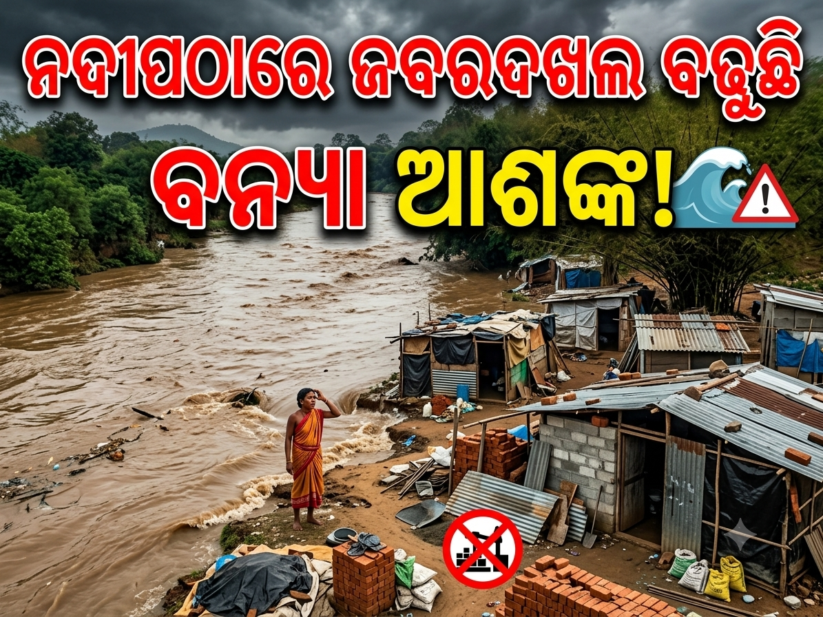 ସାଳନ୍ଦୀ ନଦୀପଠାରେ ଜବରଦଖଲ, ବଢ଼ୁଛି ବନ୍ୟା ଆଶଙ୍କା