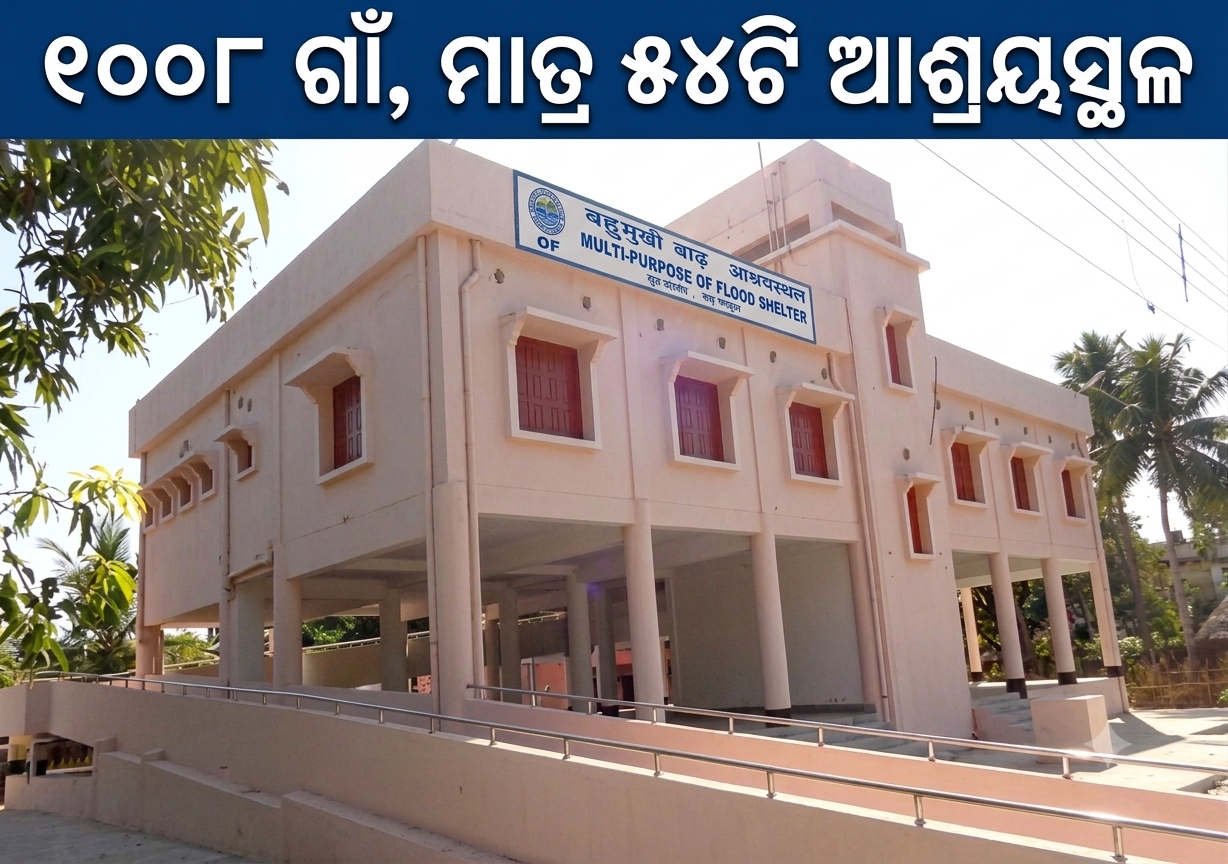 ବାତ୍ୟା ଓ ବନ୍ୟାରେ ବାଲେଶ୍ୱରର ୪ ବ୍ଲକ୍‌ର ୧୦୦୮ ଗାଁ, ମାତ୍ର ୫୪ଟି ଆଶ୍ରୟସ୍ଥଳ